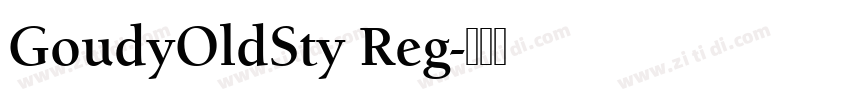 GoudyOldSty Reg字体转换